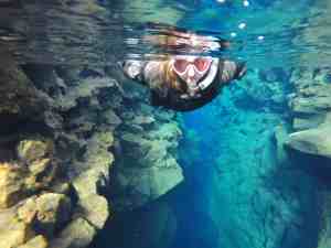 Snorkeling in the Silfra Fissure